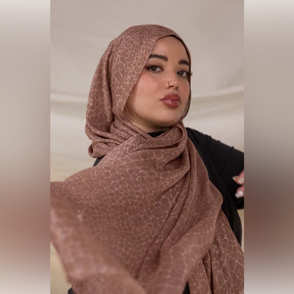 vela blushing crocodile modal hijab in standard